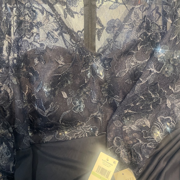 Alex Evenings Navy Dress - Picture 3 of 4